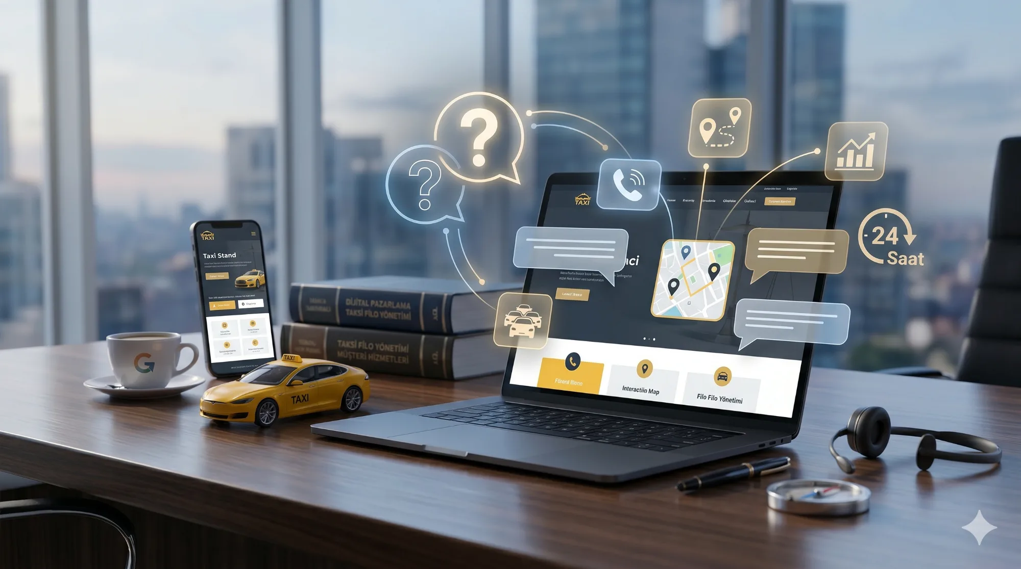 Taksi Durağı Web Sitesi: Müşterilerinize 24 Saatte Ulaşın!