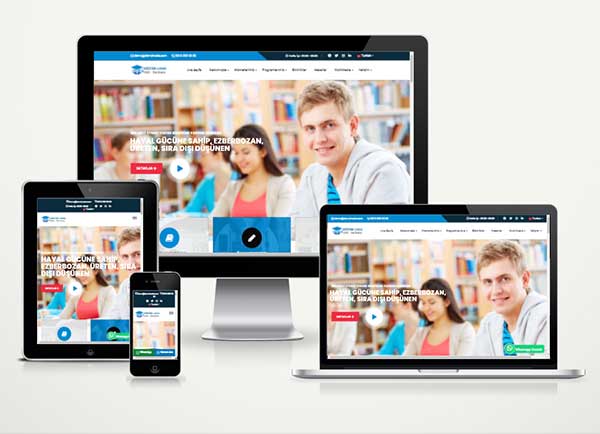 Dershane ve Etüt Merkezi Web Sitesi Paketi v5.0