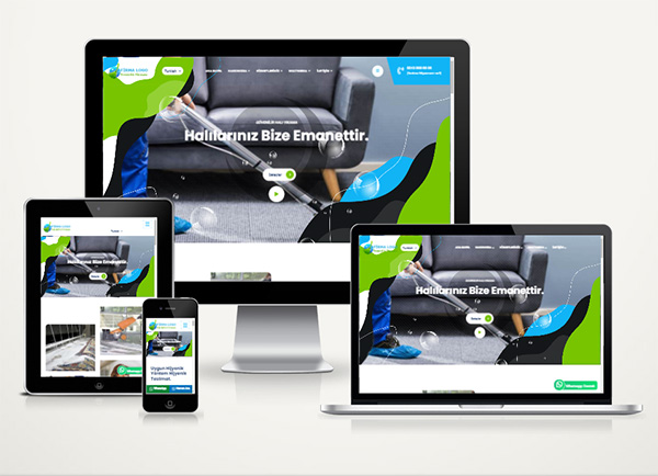 Halı Yıkama / Temizlik Firması Web Paketi v5.0