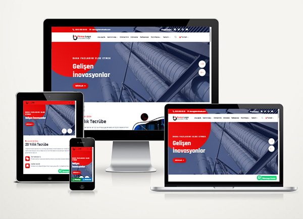 Kurumsal Metal Firmaları Web Paketi v5.0