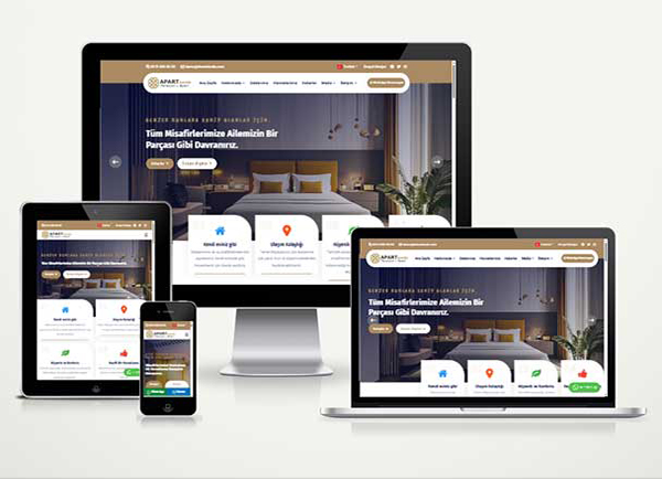 Apart Pansiyon Web Sitesi Paketi