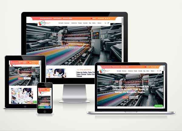 Matbaa ve Reklam Firması Web Sitesi Paketi