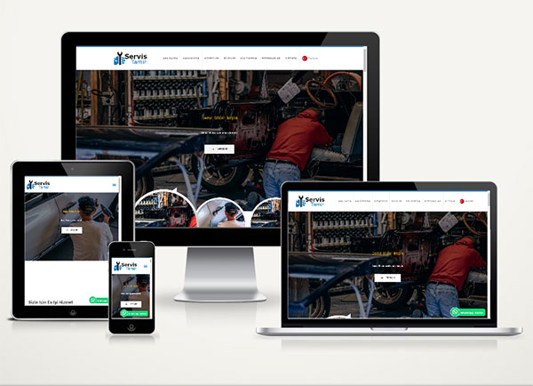 Servis / Tamirci Web Sitesi Paketi v4.0