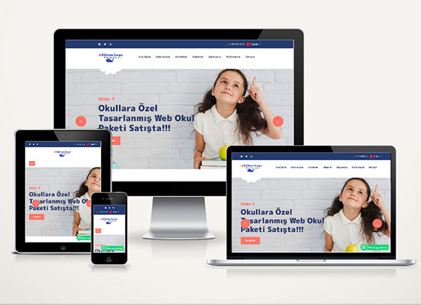 Kreş ve Eğitim Kurumu Web Sitesi Paketi - Dede Korkut v4.5