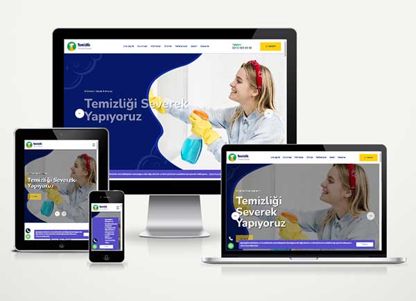 Halı Yıkama - Temizlik Web Sitesi