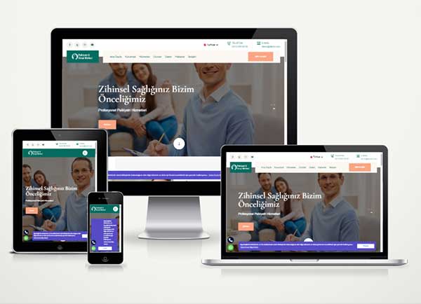 Psikiyatrist Hazır Web Sitesi Paketi