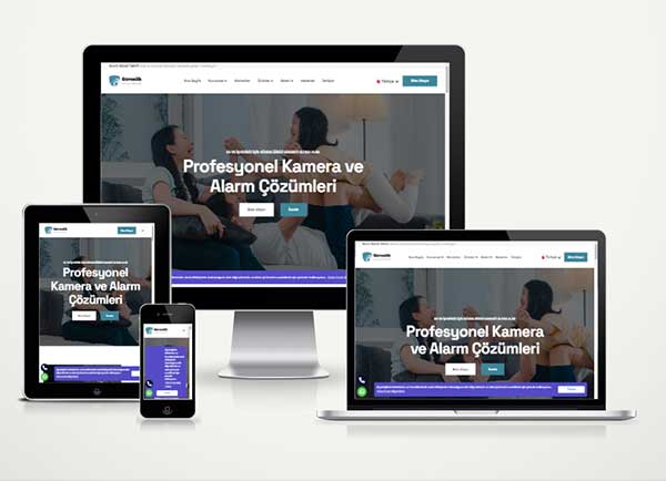 Alarm Kamera Firma Web Sitesi Paketi Active