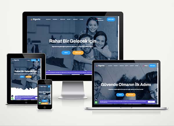 Sigorta Firması Web Sitesi Paketi