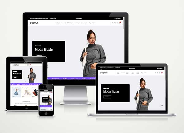 E-Ticaret Giyim Moda Web Paketi