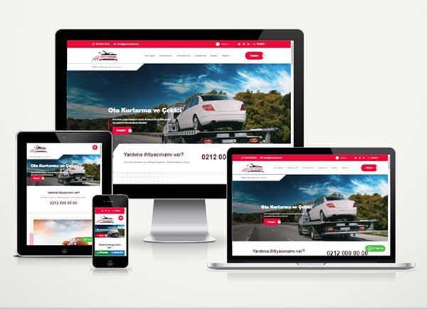 Oto Kurtarma - Oto Çekici Web Paketi