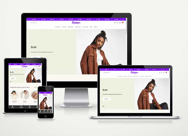 E-Ticaret Giyim Moda Web Paketi