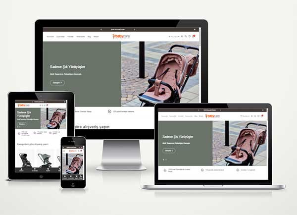 Bebek ve Çocuk Ürünleri E-Ticaret Web Paketi