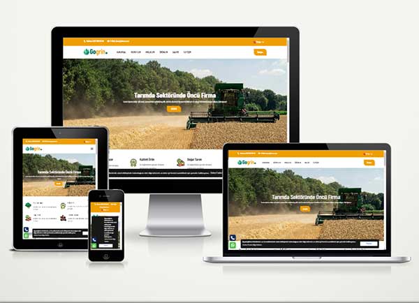 Tarım ve Hayvancılık Web Sitesi Paketi