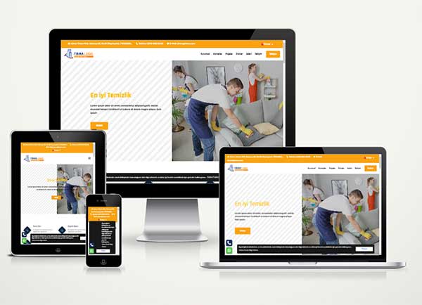 Halı ve Temizlik Firması Web Sitesi Paketi