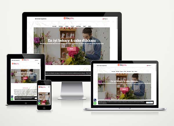 Çiçekçi Tanıtım Web Sitesi Paketi