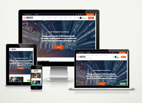 Endüstriyel Firma Web Sitesi Paketi