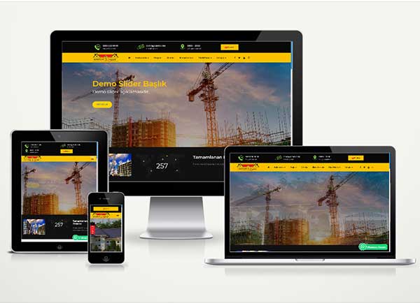 Hafriyat / İnşaat Web Paketi v4.5