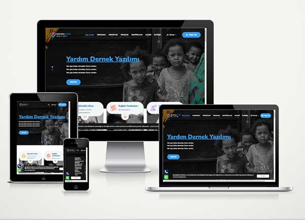 Bağış Yardım Derneği Web Sitesi Paketi