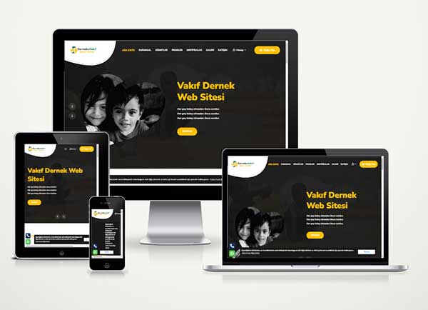 Vakıf Yardım Derneği Web Sitesi Paketi