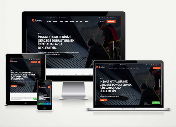 İnşaat Firması Web Sitesi Paketi