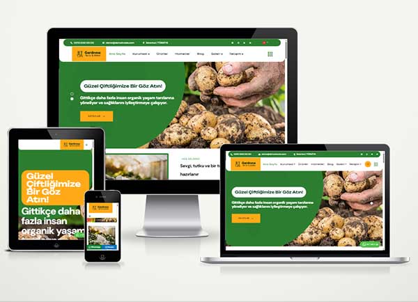 Fidan ve Gübre Üretim Web Sitesi Paketi