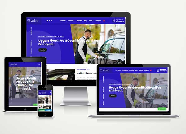 Vale Otopark Web Sitesi Paketi