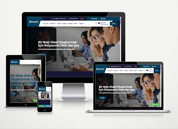 Kurumsal Teknoloji Şirketi Web Paketi